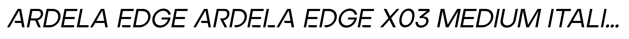 Ardela Edge ARDELA EDGE X03 Medium Italic image